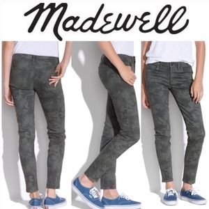 Madewell Camo Skinny Skinny Ankle Jeans Sz. 26